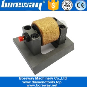 China Rotating Vacuum Brazing Bush Hammer Roller With A Steel Base manufacturer