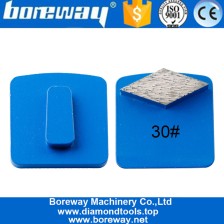 China Single Rhombus Segment Husqvarna Bar Grinding Pads Metal Bond Redi Lock Diamond Tooling Grinding For Supplies manufacturer