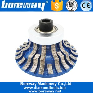 Cina Sinterizzato B + B forma 20mm Diamond Router Bit per strumenti di lavorazione del bordo marmo fornitori produttore