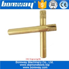 Cina Punte per incisione rettilinee piatte per utensili in pietra Hotsell CNC Vacuum Brazed Diamond Carving Bits produttore