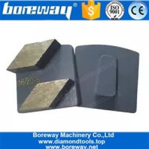 China Soft Bond Double Rhombus Concrete Grinding Segments With Redi Lock manufacturer