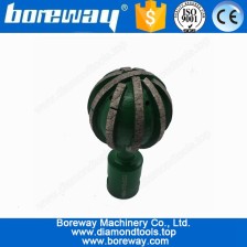 China Fornecemos bola forma diamante sinterizado fresa para D65/D80 pedra * 155L * M22 fabricante