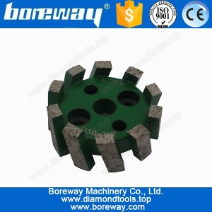 China Supply CNC Diamond Standard Stubbing Wheel For Stone D50*20T*10H manufacturer