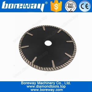 China Supply Convex Granite Diamond Cutting Disc With Turbo Protection Segment D180*22.23mm manufacturer