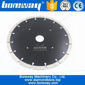 China Supply D230mm Diamond Segmented Cutting Blade Saws With Key Holes D230*2.6*10*30mm manufacturer