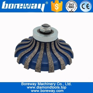 China Supply F30*5/8"-11 Diamond Coarse Grinding Router Cutter Wheel For Stone manufacturer