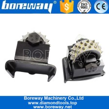 China Three Row Rotary Bush Hammer Roller For HTC Floor Grinder Manufacturer manufacturer