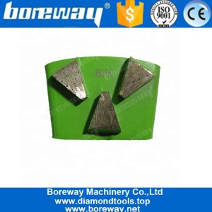 China Bloco de moedura concreto de três segmentos HTC do trapézio para o assoalho concreto fabricante