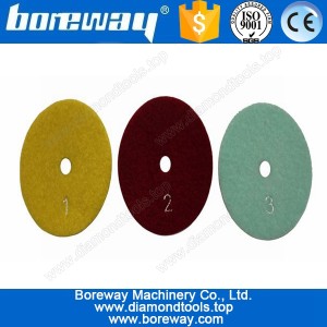 China Three step dry polishing pad for stone,granite resin polisher manufacturer