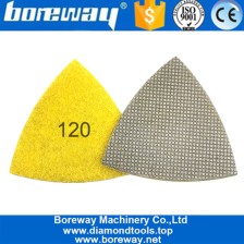 China Triangle Electroplated Diamond Polishing Pad Grinding Discs Concrete Plate for Suppliers manufacturer