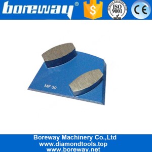 China Two Drum Segments Lavina Concrete Diamond Grinding Pads For Concrete Floor Renovation manufacturer