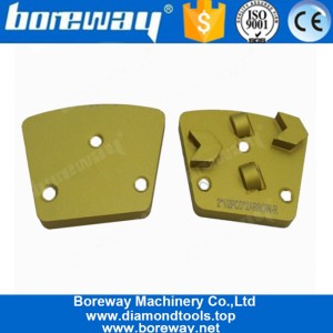 China Dois Metade PCD Seta Segura Metal Bond Diamond Grinding Shoes Para Remoção de Revestimento de Concreto Epóxi fabricante