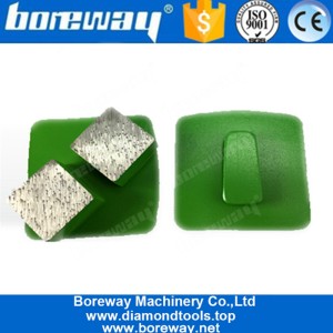 China Placa de moedura concreta de Husqvarna do fechamento de Redi de dois segmentos quadrados para a remoção do revestimento de cola Epoxy fabricante