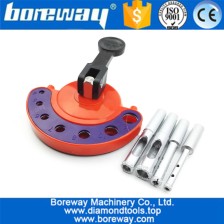 China Vacuum Brazed Diamond Drill Core Bits 4Pcs(6mm+8mm+10mm+12mm) Hole saws with a plastic Positioner Sucker manufacturer