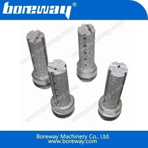 China Vacuum brazed finger bit for granite manufacturer