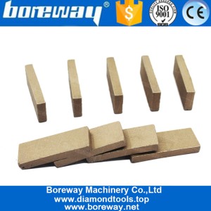 China Wet Cutting Diamond Andesite Segment Cutting Tip For Desktop Cutting Machine manufacturer