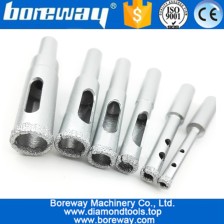 China Wholesale Vacuum Brazed Diamond Drilling Core Bits for drilling stone glass,6Pcs/Set manufacturer