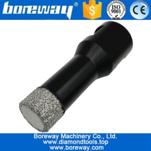 China Ｄia.16mm Vácuo Brazed Brocas De Diamante com 5/8 "-11 Rosca de conexão para pedra de alvenaria de tijolo de vidro fabricante