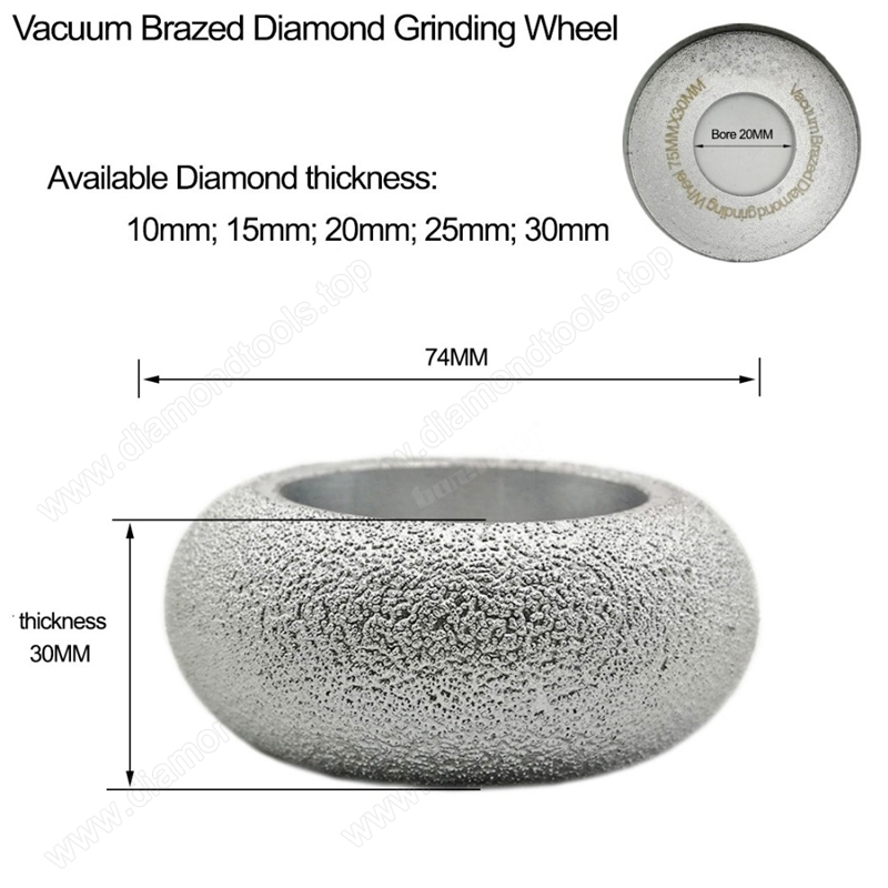 Vacuum Brazed Diamond CONVEX Wheel grinding cup wheel diamond hand profile wheel