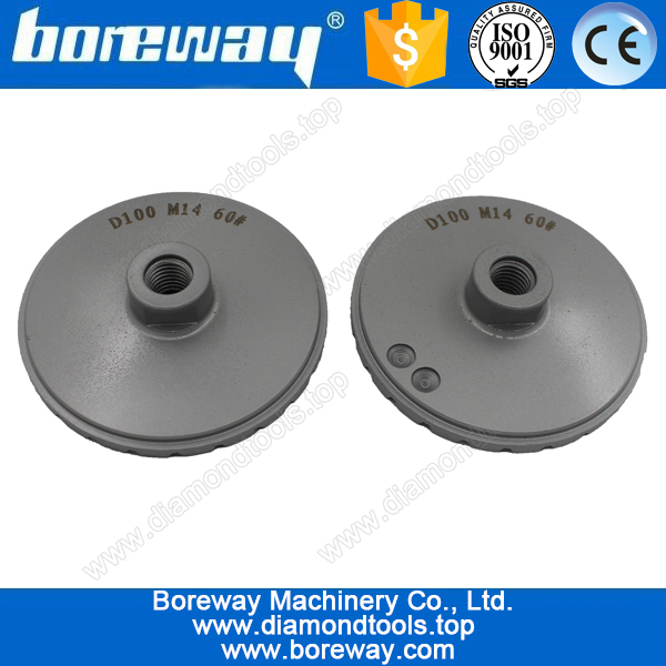 Supply D100*M14*60# ripple segment diamond cup grinding wheels for grinding stone and concrete