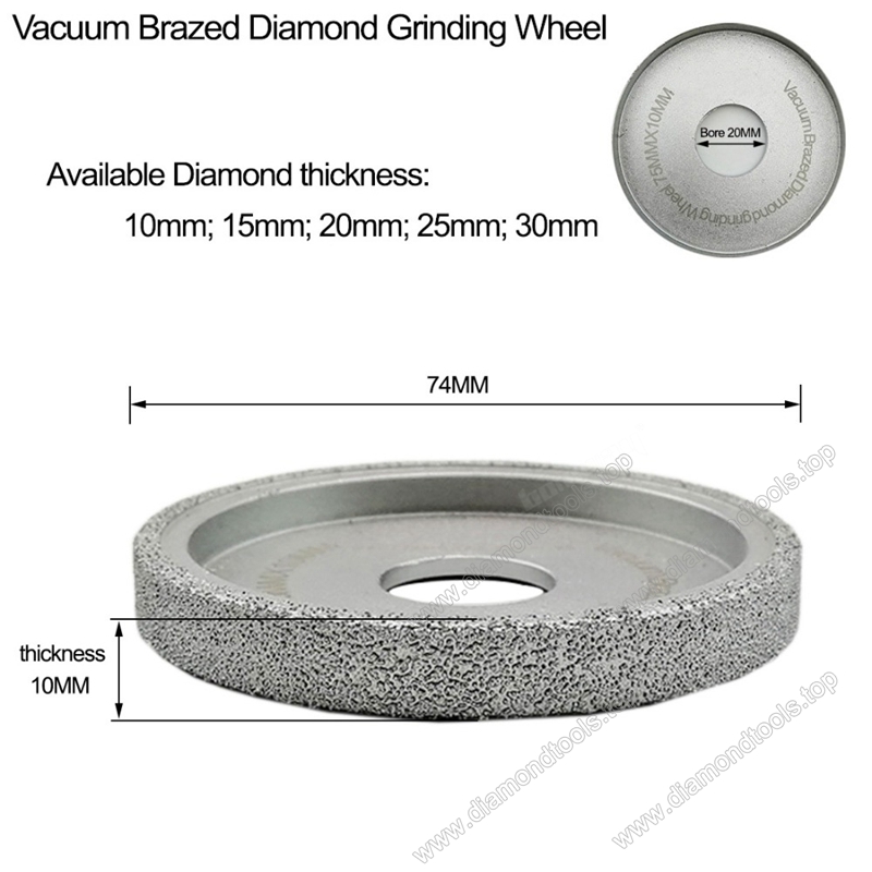 Vacuum Brazed Diamond Grinding wheel wholesale Flat Sanding Disc Diamond hand profile wheels