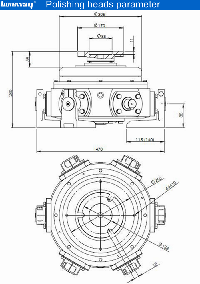 diamond fickert polishing heads parameter