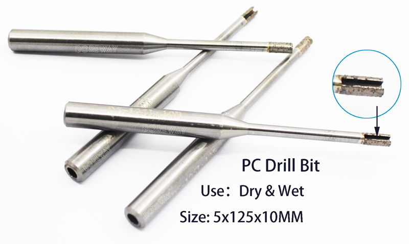 5mm Diamond PC Drill Bit For Ceramics Microcrystalline Manufacturer