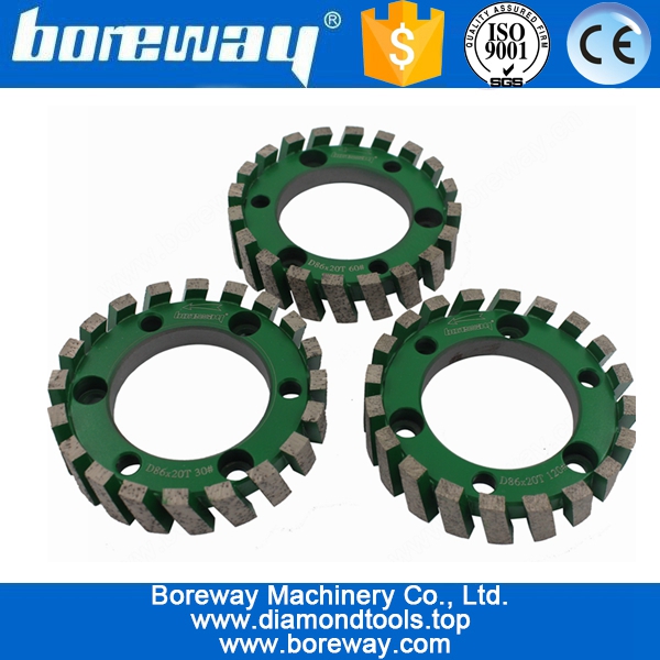D86x20Tx50H Diamond Cyclone Gauging Wheel For Contertop