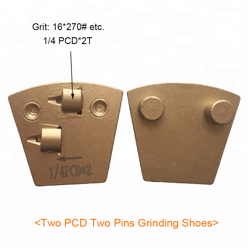 Two PCD Two Pins Grinding Shoes