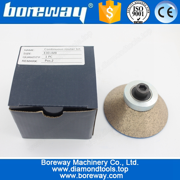 Metal Continuous Diamond Router Bits For Marble E30*M8