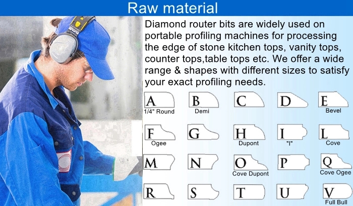 Diamond Router Bits Raw material