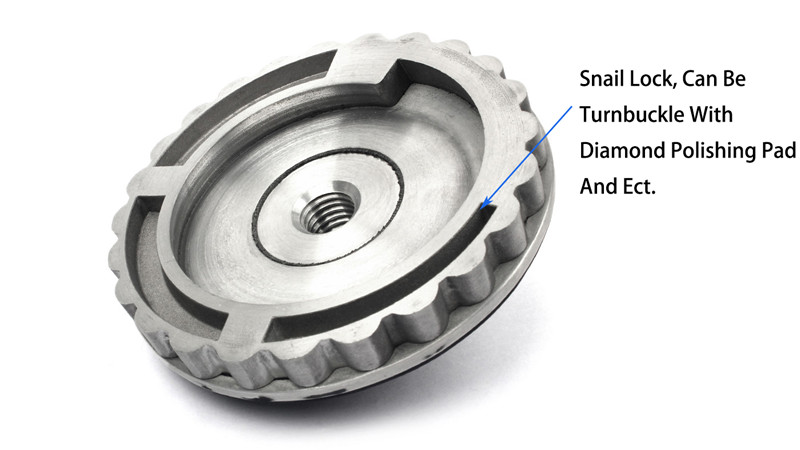 4 Inch snail lock edge aluminum rubber adapter