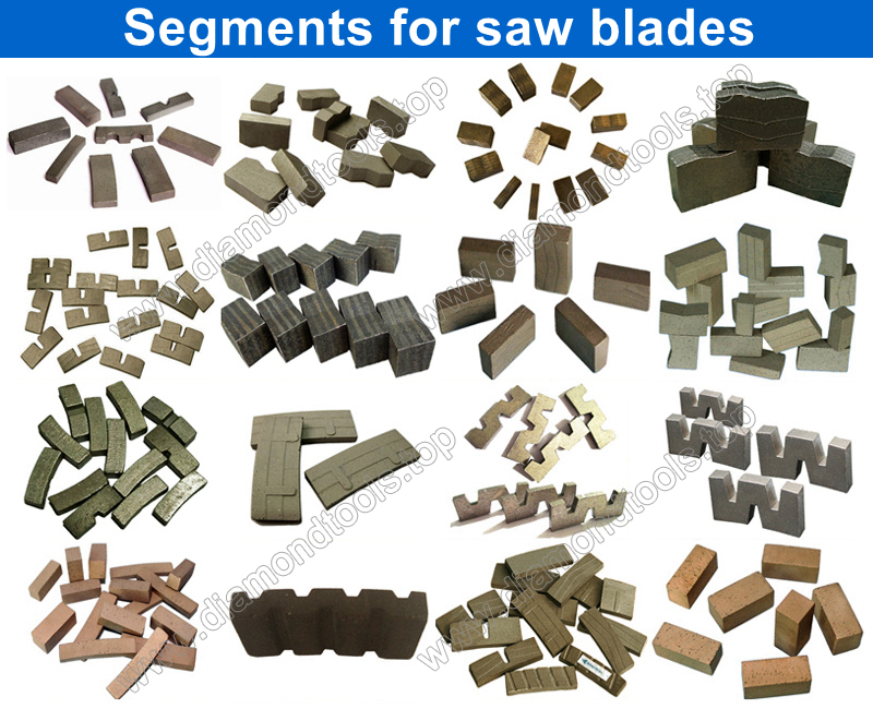 diamond segments for diamond saw blades