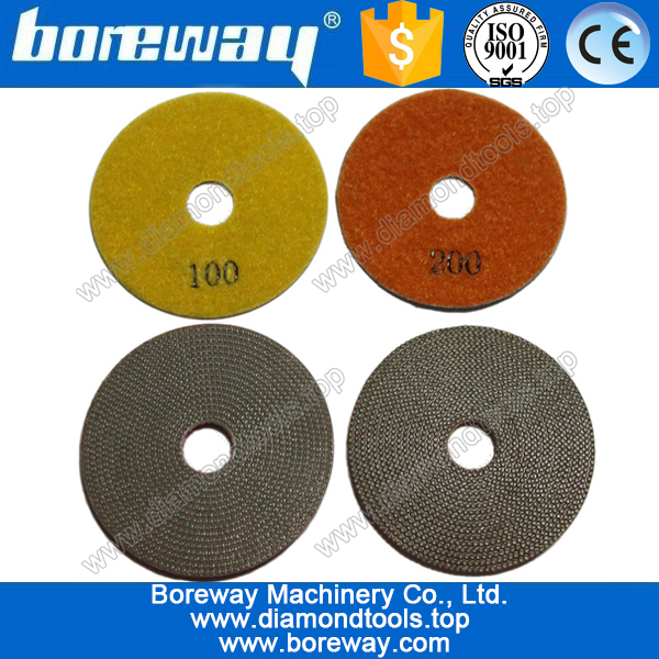 electroplating diamond grinding and polishing pad