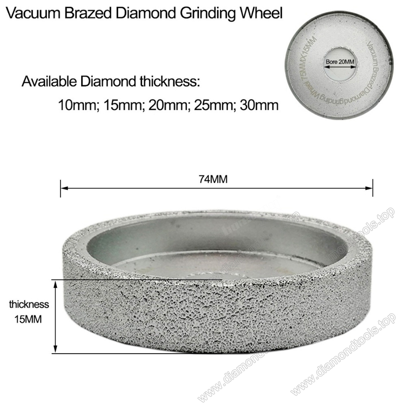 Vacuum Brazed Diamond Grinding wheel wholesale Flat Sanding Disc Diamond hand profile wheels