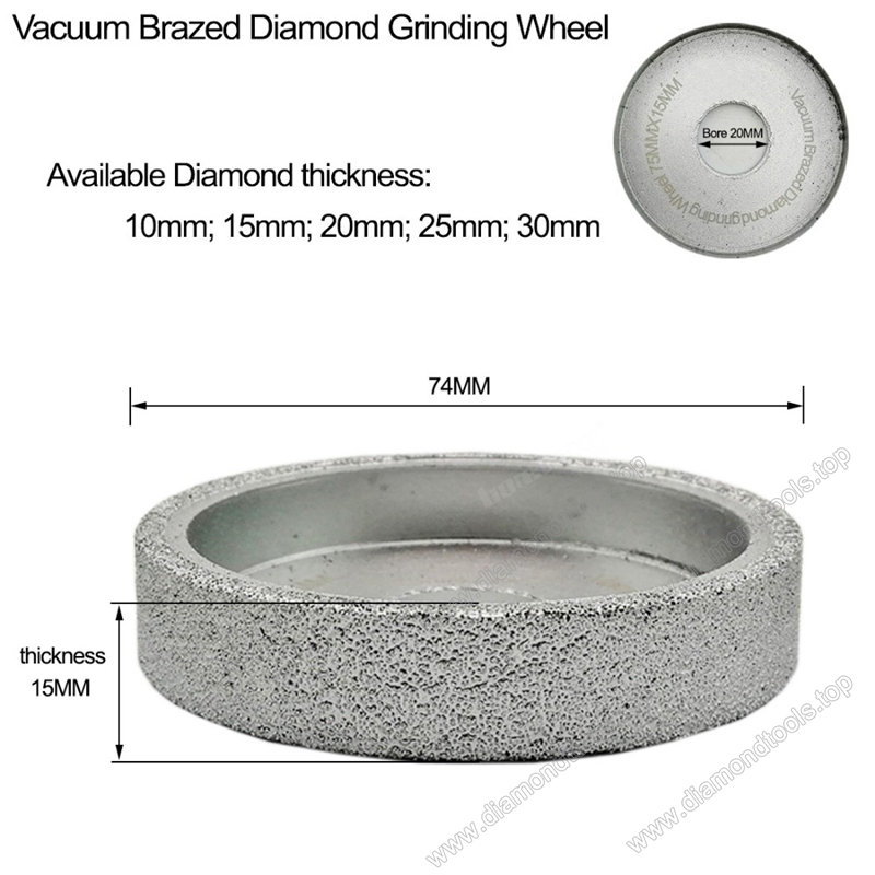 Vacuum Brazed Diamond Grinding wheel wholesale Flat Sanding Disc Diamond hand profile wheels