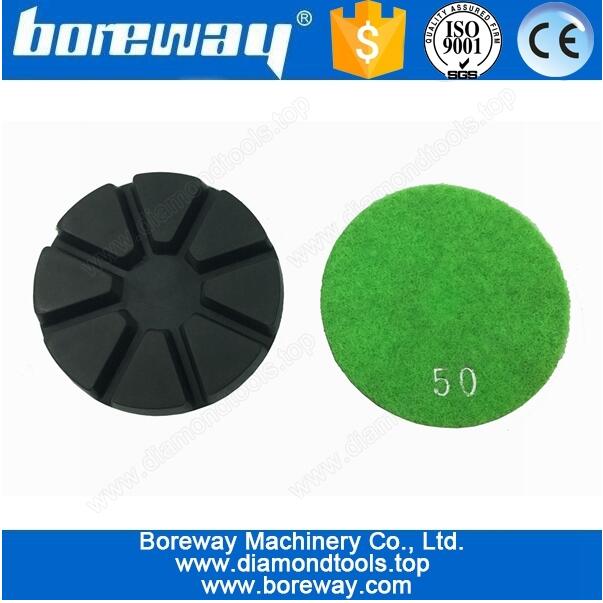 Supply 3” Colorful Diamond Grinding Pad For Concrete