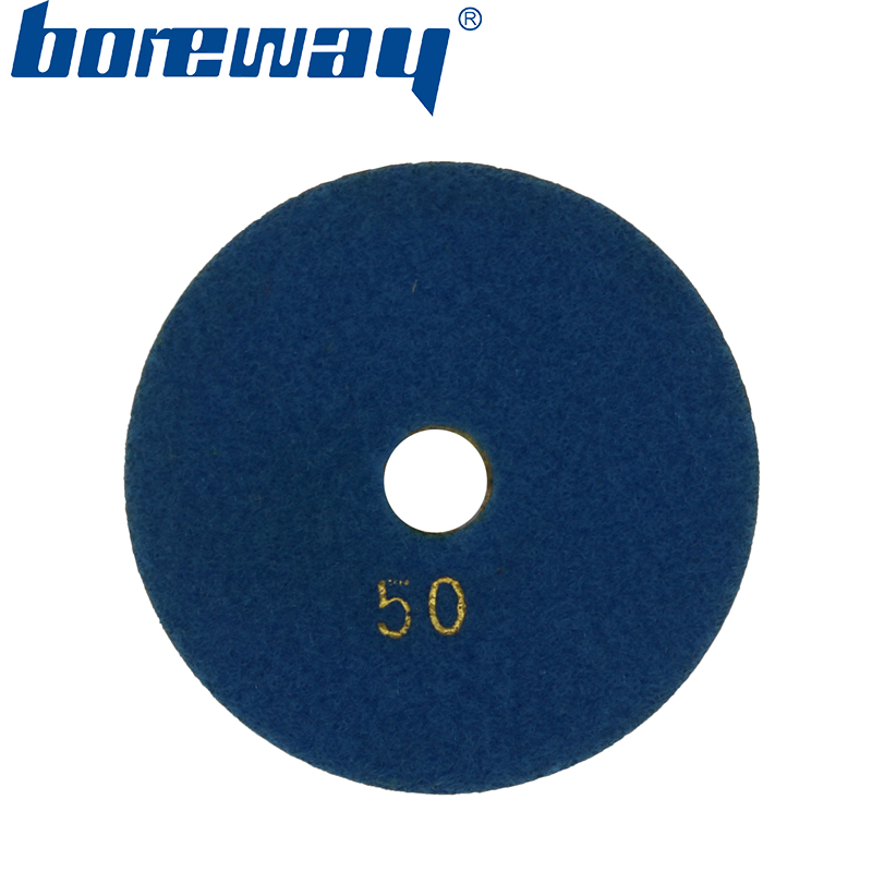 4inch 100mm 7 steps green suqare type wet use diamond polishing pads for stone ceramic concrete