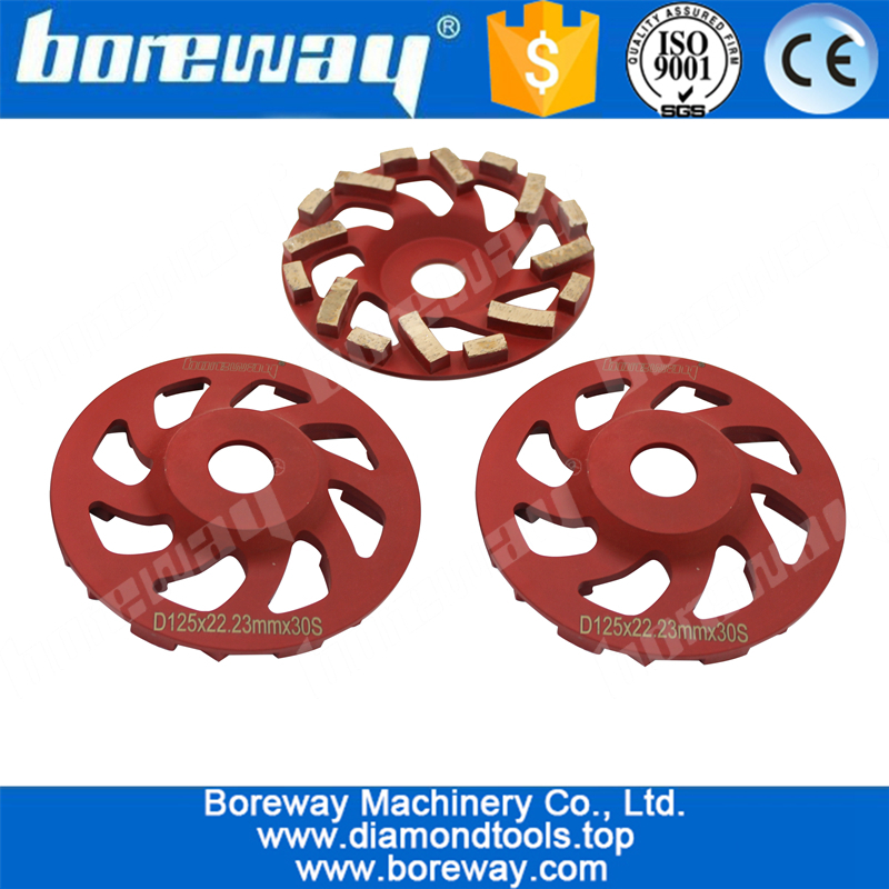 5 inch turbo diamond cup wheels for grinding concrete