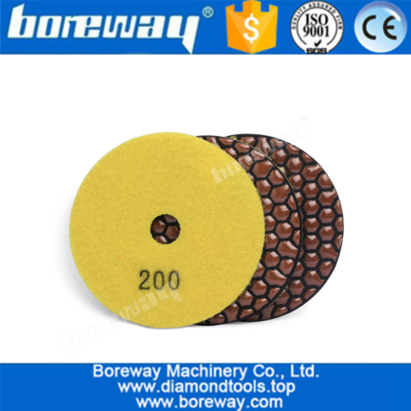 4inch 100mm Flexible Dry Grinding Pad Angle Grinder For Granite Marble Concrete Polishing