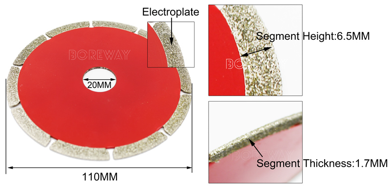 Electroplated Diamond Saw Blade For Portable Angle Grinders