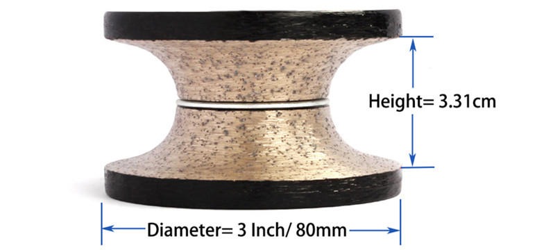 Diamond router bit with M10 thread