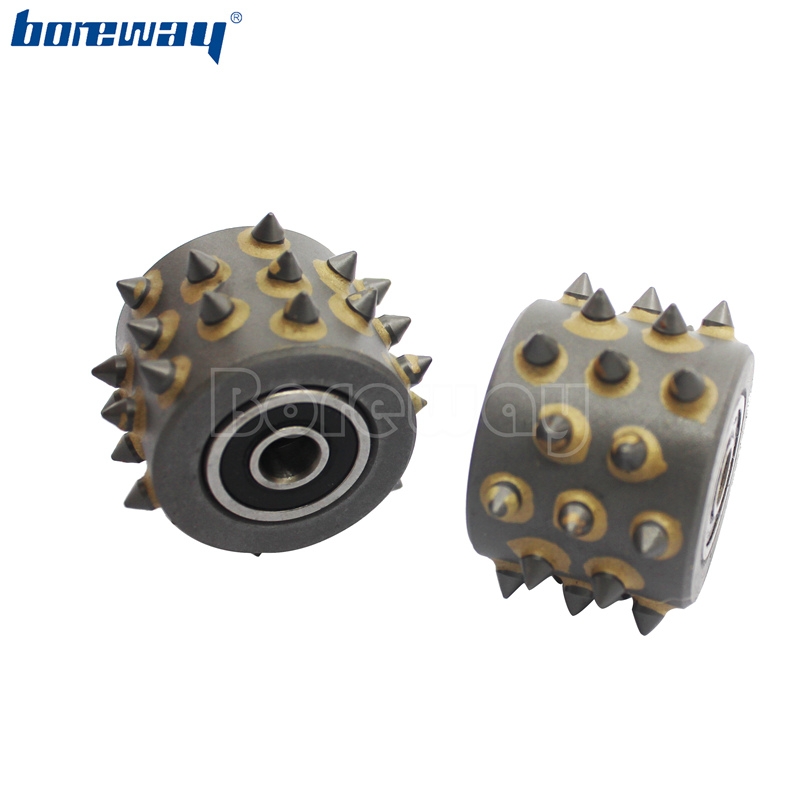 30s Alloy Teeth Litchi Grinding Grains 3 Row 2 Row Arrangement Without Support Bush Hammer Grinding Wheel