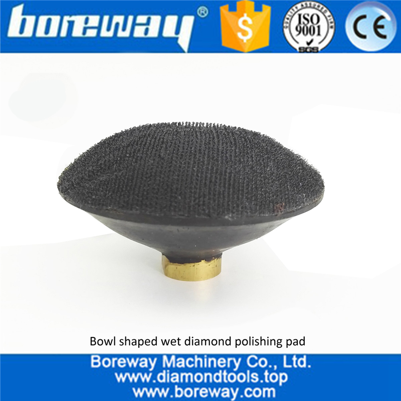 Convex Wet Use Marble Granite Diamond Polishing Pad with backer for polishing Concrete Quartz 02