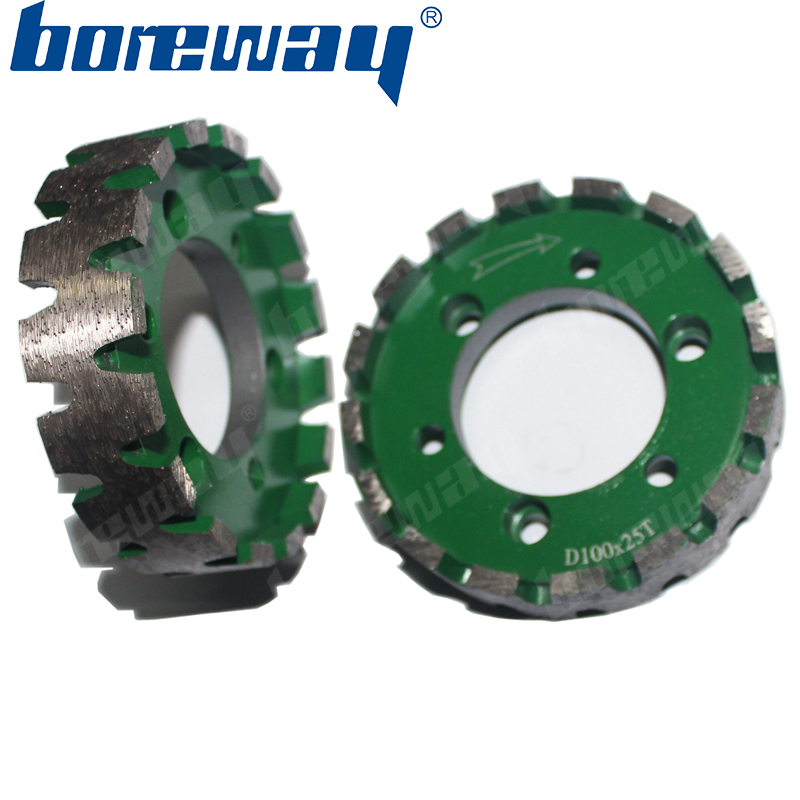 D200*25T*50H continious rim standard diamond stubbing wheel