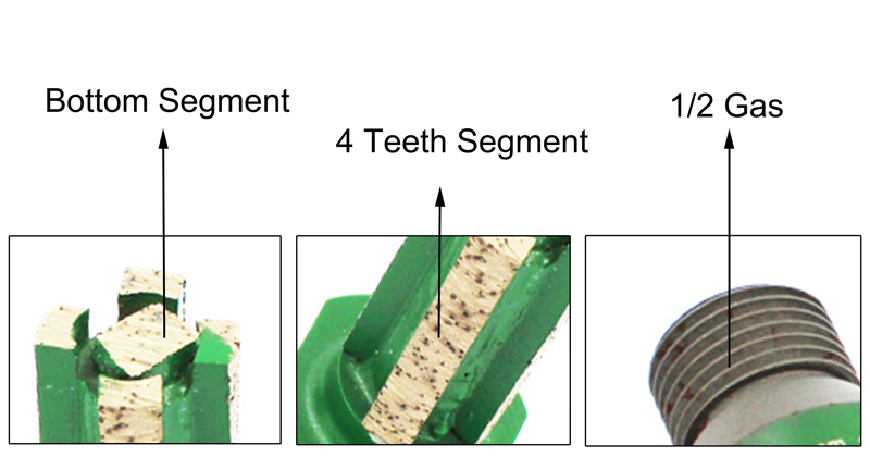 Diamond Wet Use Finger Bit For Marble Slab