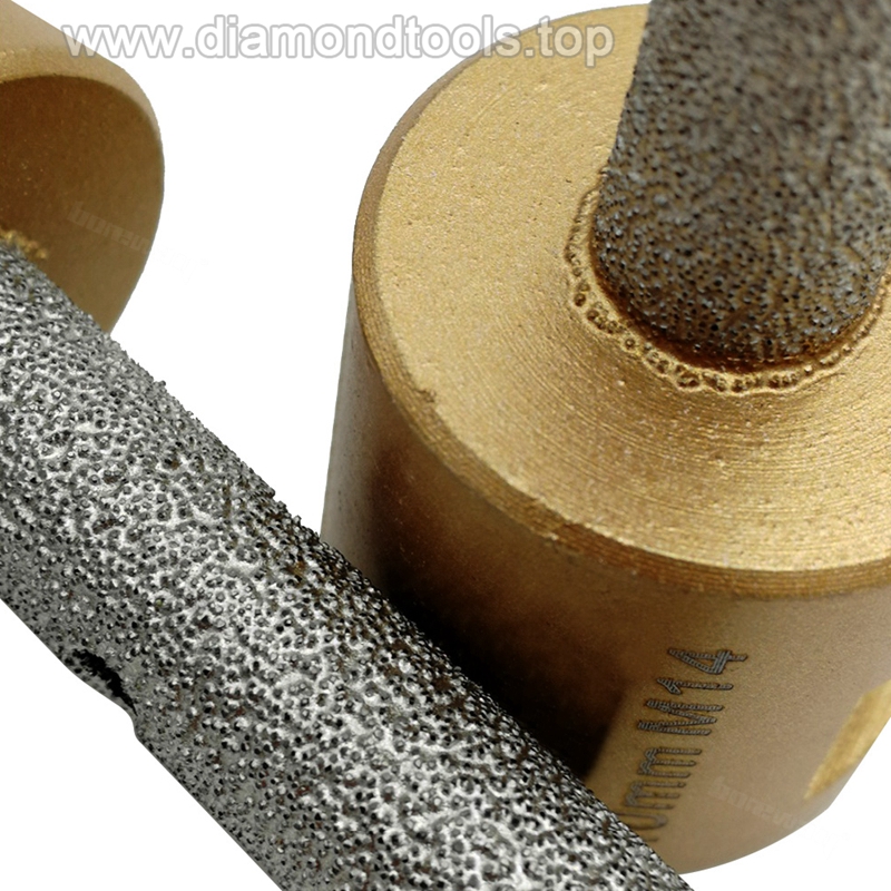 CNC Tools Dia.10mm Vacuum brazed diamond finger bits drilling bits with M14 Thread for stone granite marble ceramic