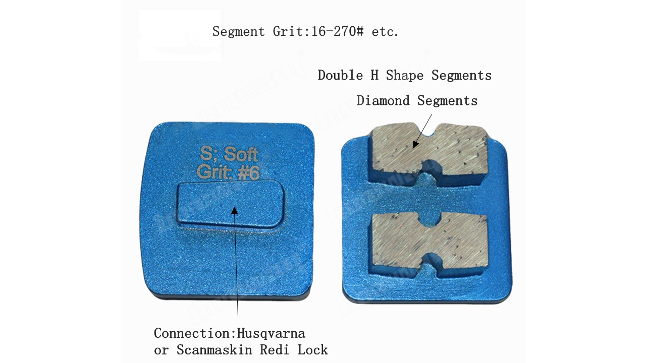 Concrete Abrasive Tools Redi Lock Diamond Grinding Block