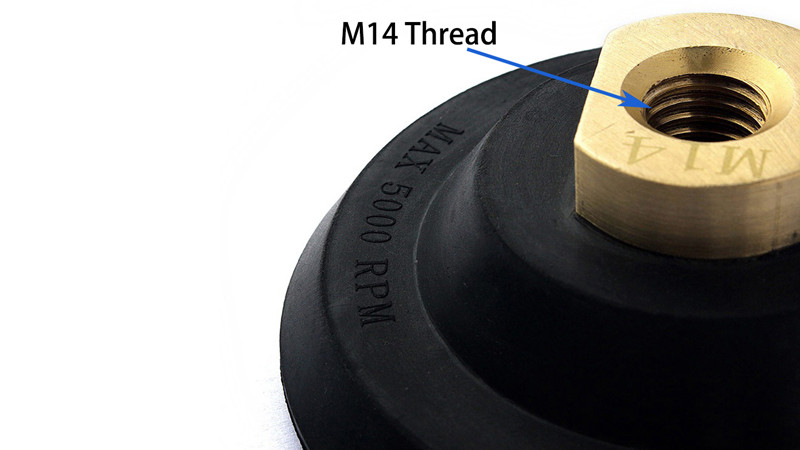 4 Inch rubber based black backer