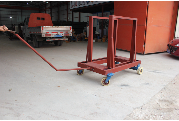 Stone slab hand moving carts trolleys for stone factory